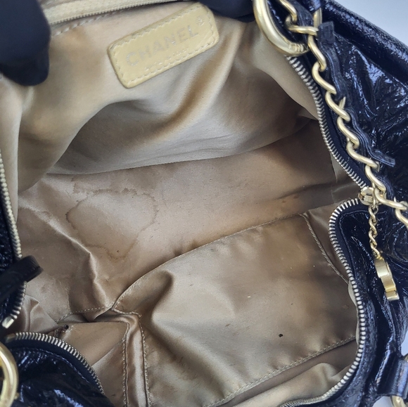 Chanel Bag Rock and Chain Bowler Patent Vinyl Medium - Picture 6 of 9